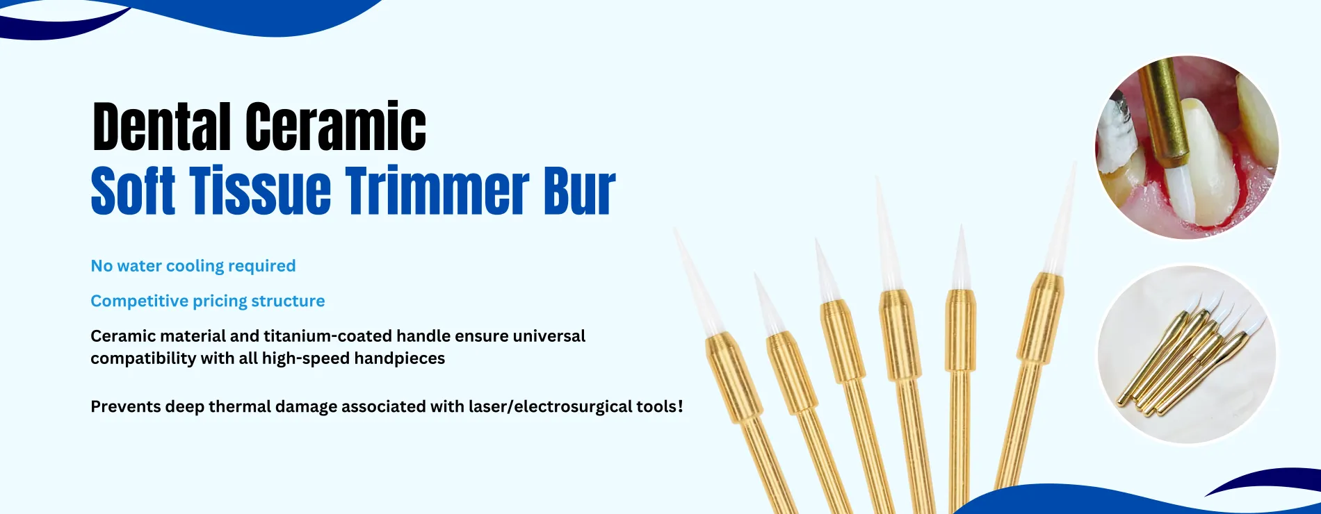Ceramic Soft Tissue Trimmer Bur