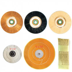 What is the purpose of a Polishing Brush & Wheel in Bristle, Cotton Cloth?