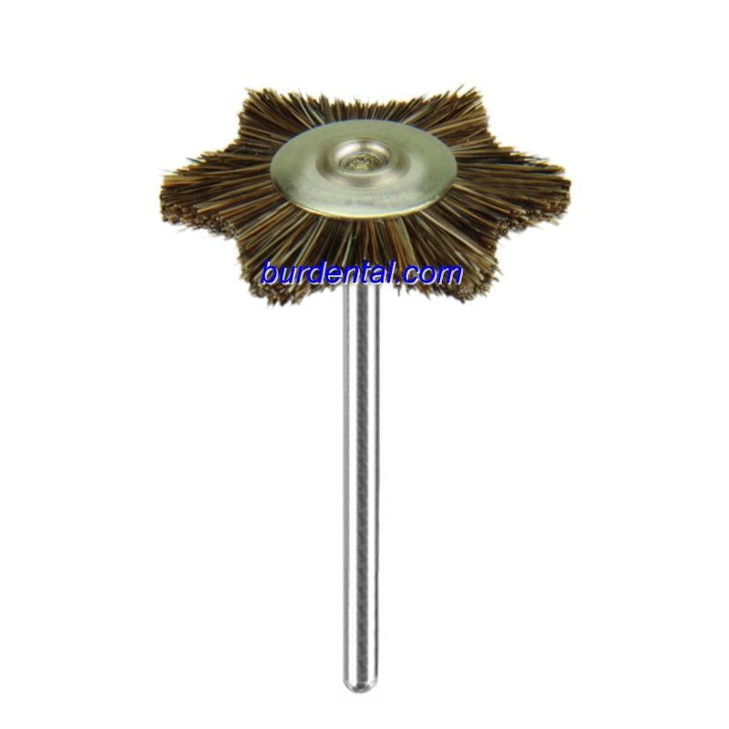 02E22 Dental Lab Pony Hair Polishing Brush with Shank Hexagonal Star