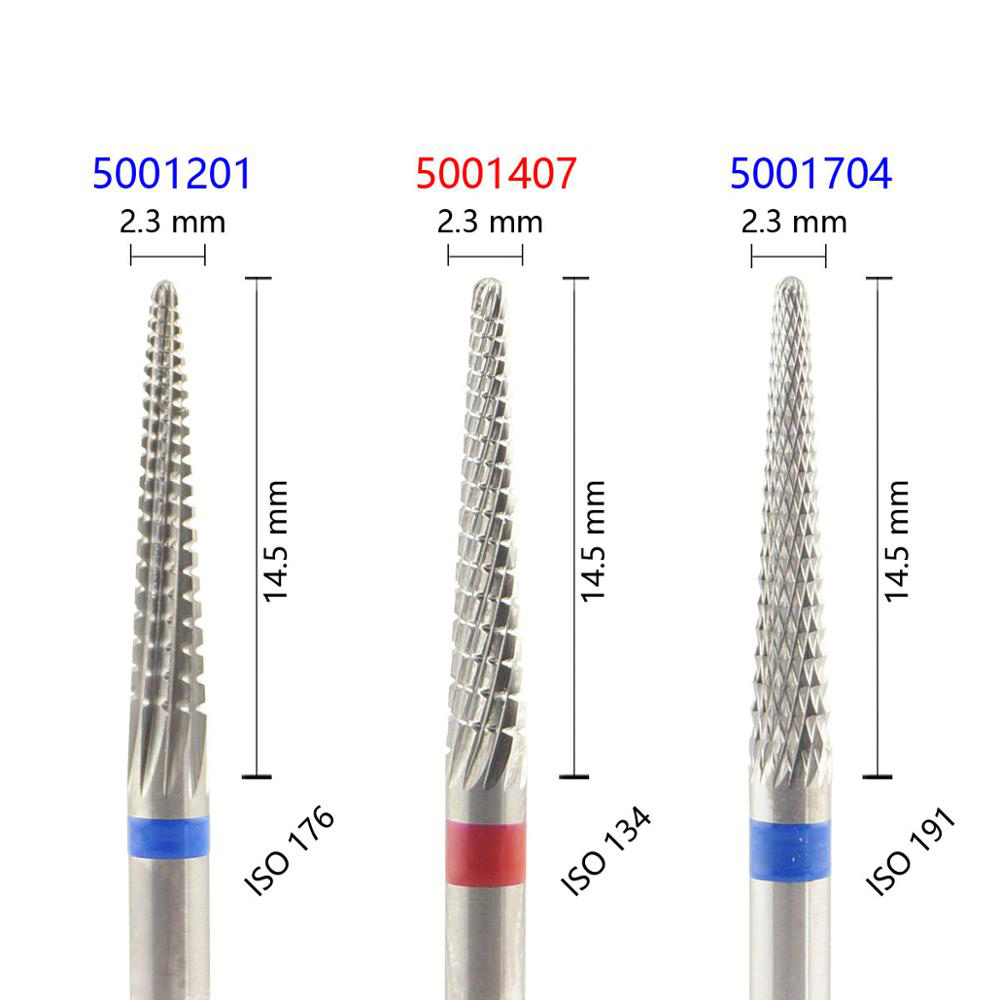 Conical Shape Iso 201 023 Other Cut Hp Burdental Tungsten Carbide Burs 5001201 5001407 5001704 - Nail Drill Accessories & Bits 