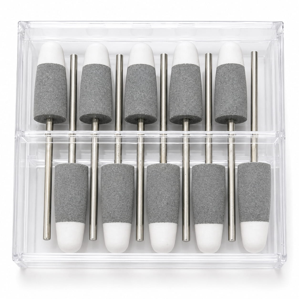 GZH204-10MF Pre-Sintered Zirconia Polishing Bur | Medium-Fine Flame
