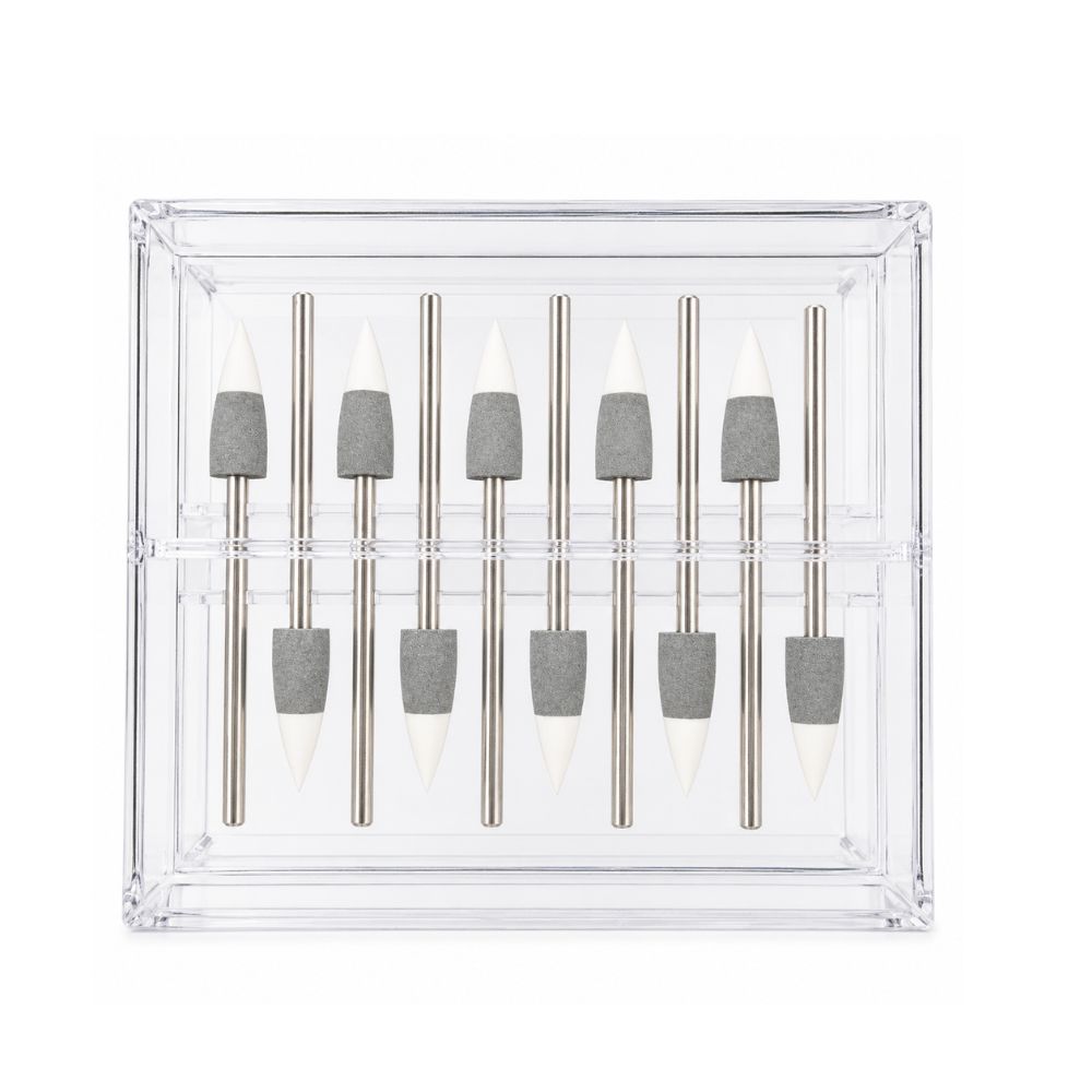 GZH243-6MF Pre-Sintered Zirconia Polishing Bur | Medium-Fine Tapered Cone
