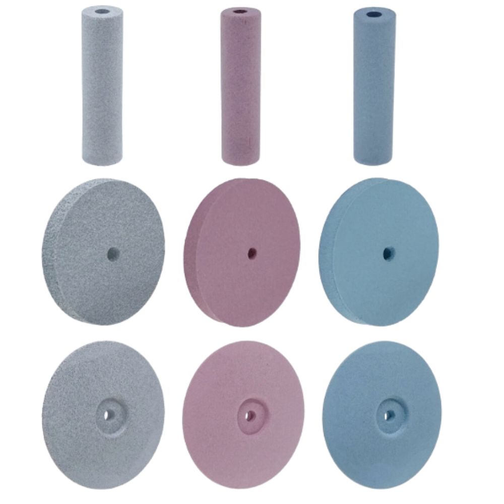 Silicon Rubber Wheels, Points & Burs For Polish Ceramics