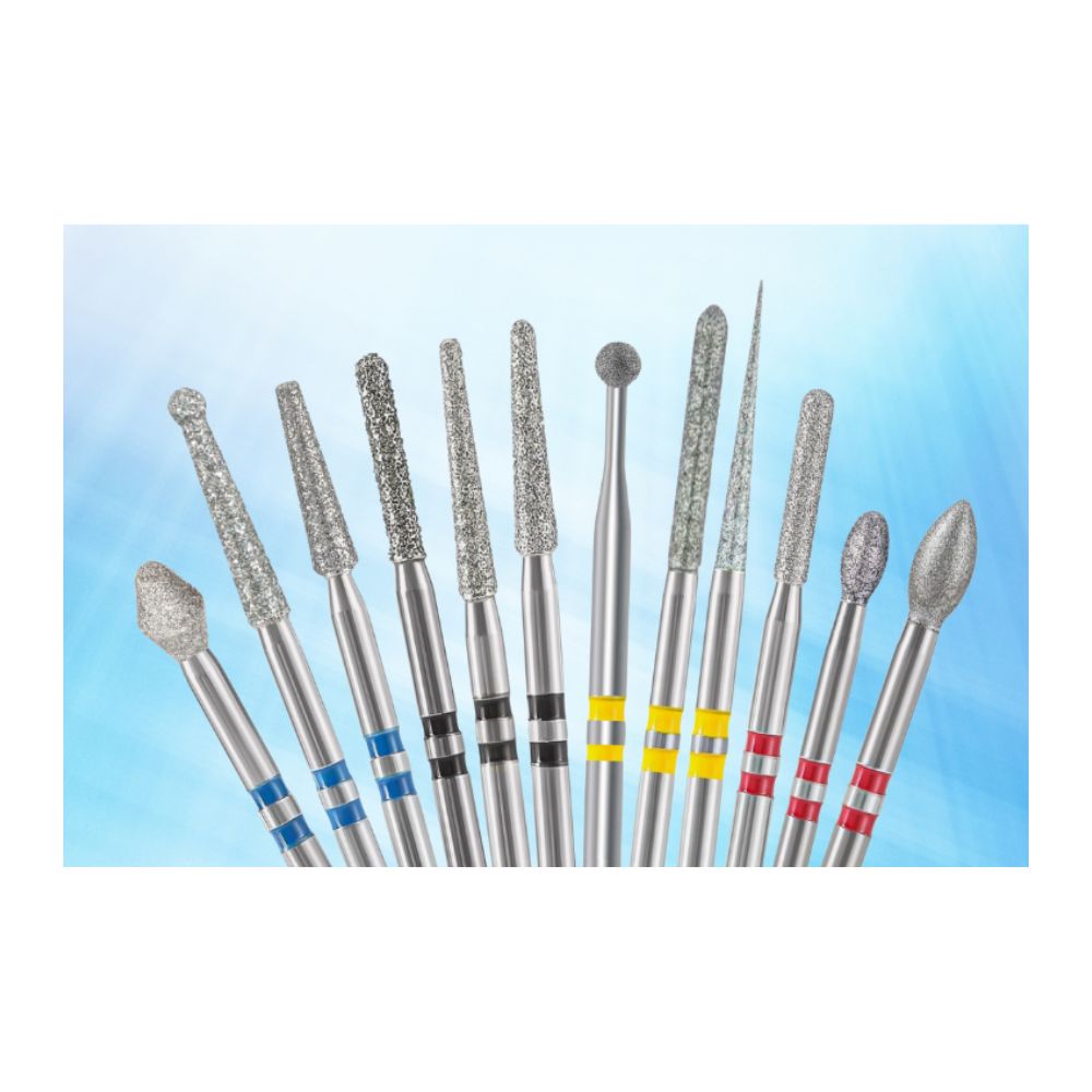 Diamond bur for preparing zirconia