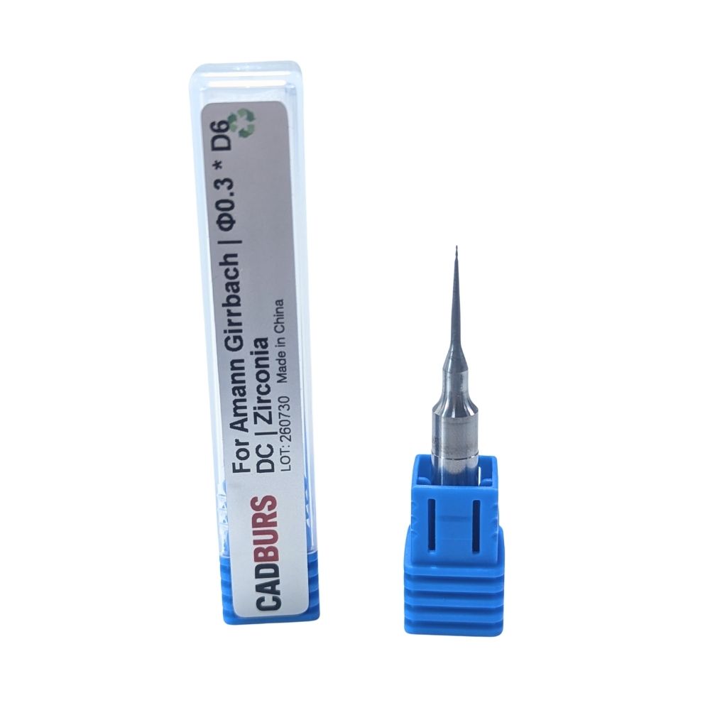 Fresa per zirconia Amann Girrbach 0.3 mm con rivestimento DC