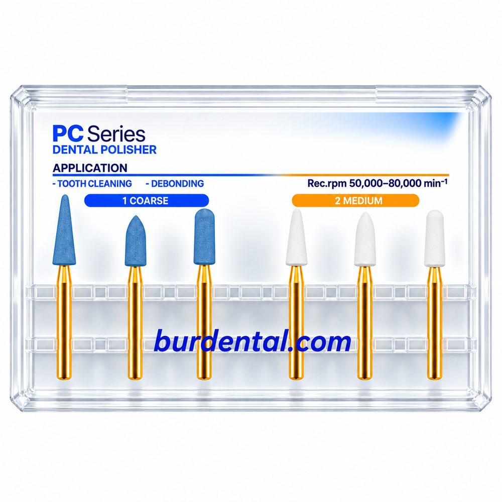PCFK-01 Six Piece FG Dental Cleaning Bur Kit