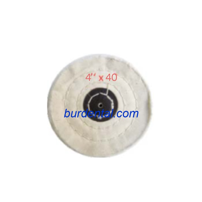 White Cloth Wheel 4 x 40