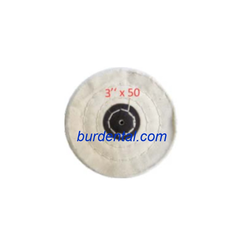 WHITE-CLOTH-WHEEL-3X50 Lathe Polish Brush HP
