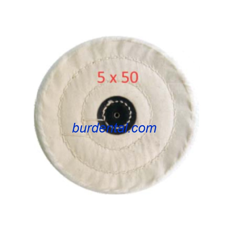 White Cloth Wheel 5 x 50