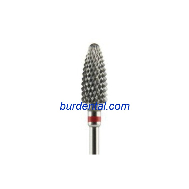 21F60F Flame / Corn Tungsten Carbide Nail Bur Fine grit