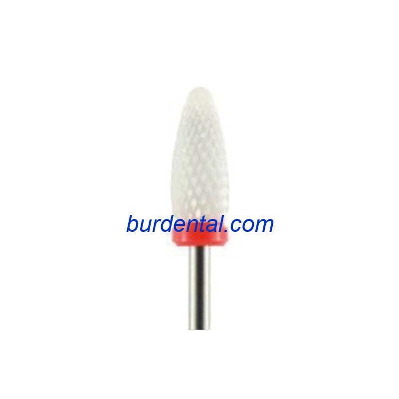 White Zriconia (Ceramic) Burs for Nails 22F60F