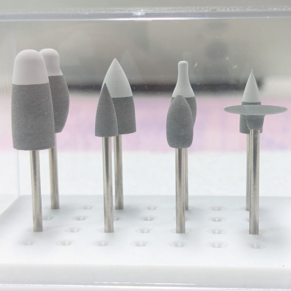 GZHS-01 Pre-Sintered Zirconia Grinding & Polishing Bur Kit