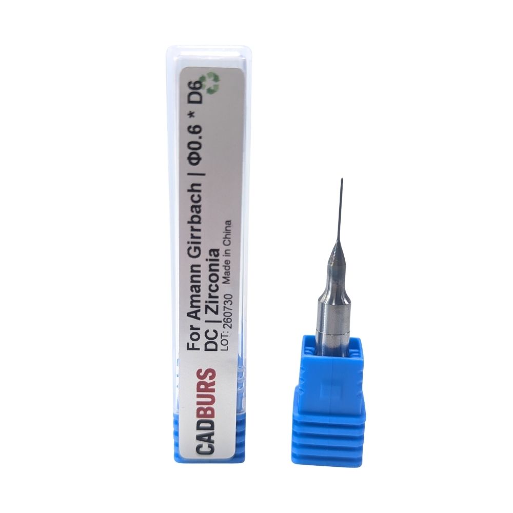 Fresa per zirconia Amann Girrbach 0.6 mm con rivestimento DC