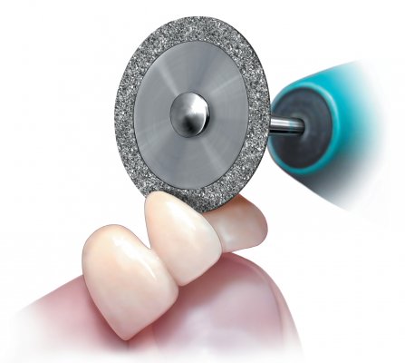 Diamond discs for dental finishing