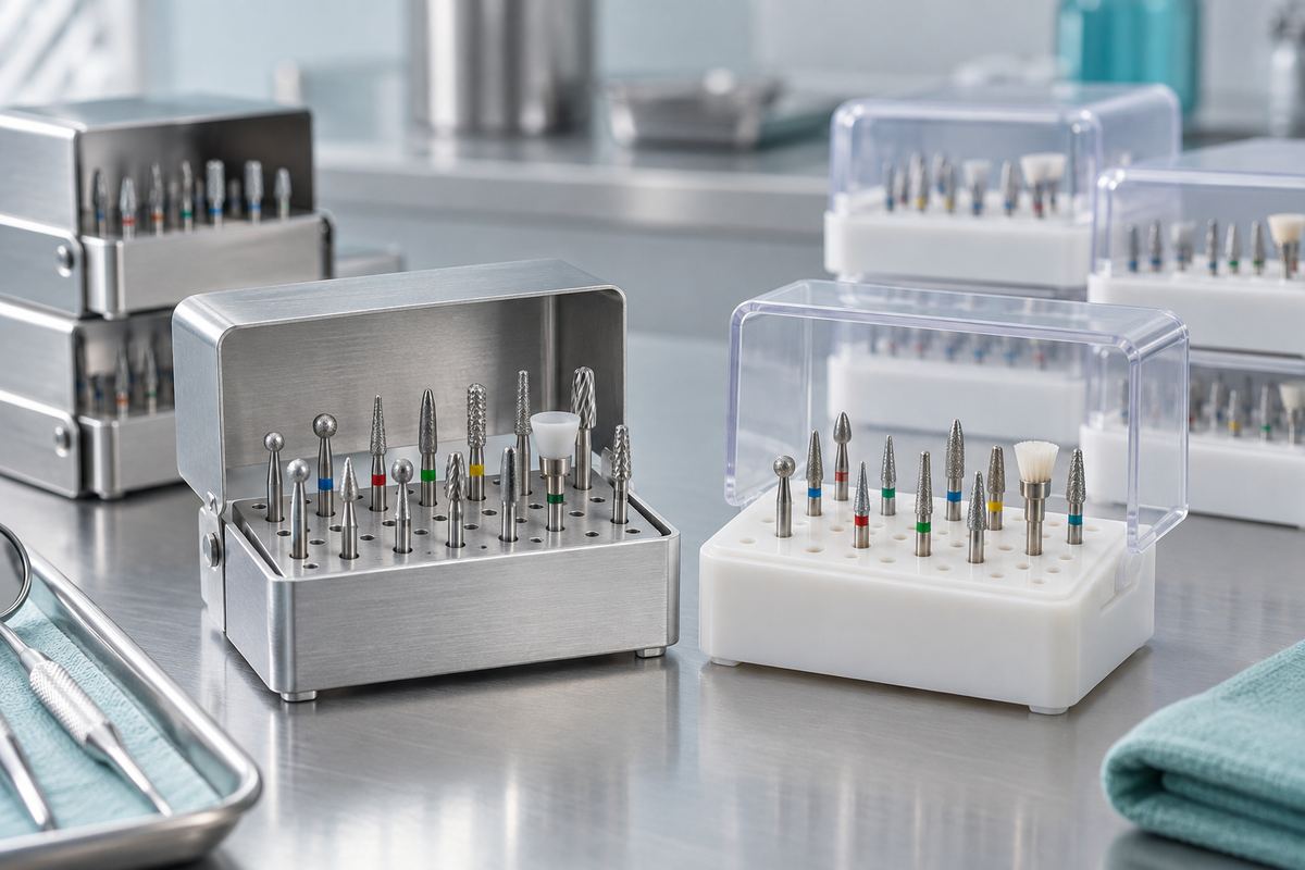 Dental Bur Block Guide: Sterilizable Aluminum vs Plastic