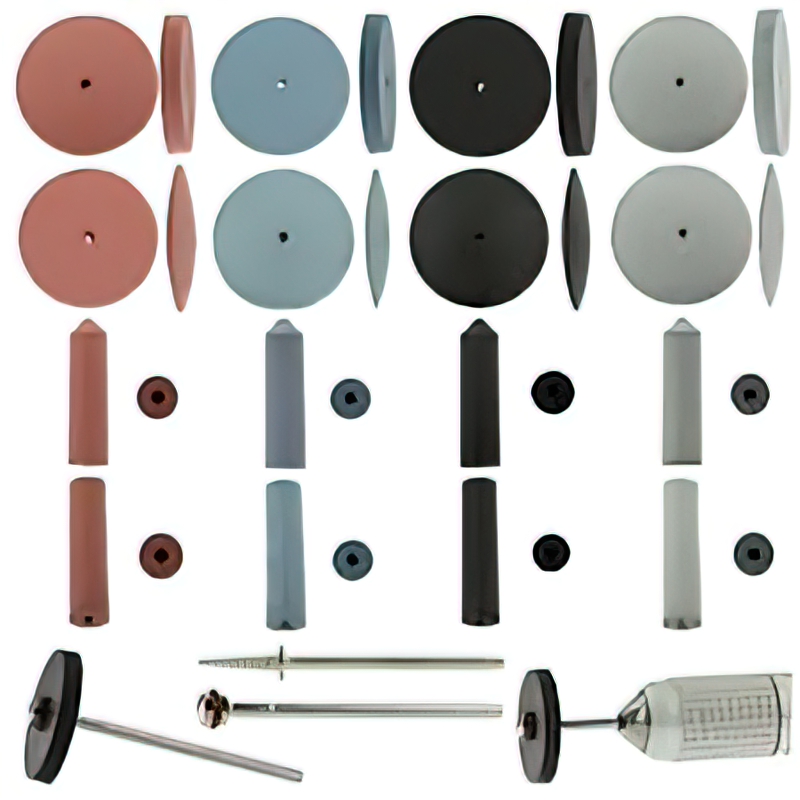 Aluminum oxide polishing brush for flex shaft