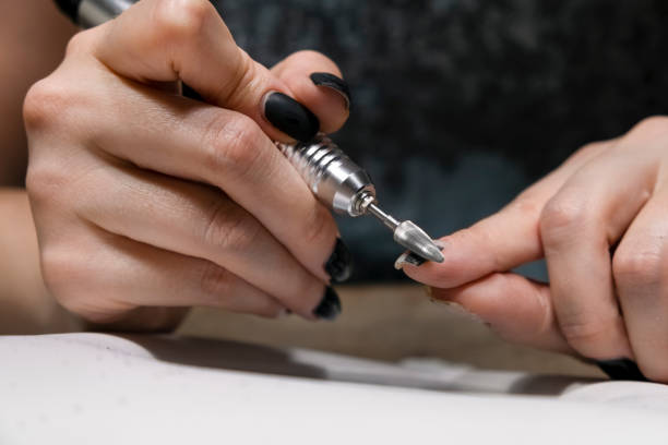 Electric nail drill maintenance and cleaning