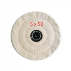 White cotton cloth polishing brush wheel 127mm