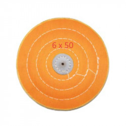 Yellow cotton cloth polishing brush wheel 152mm