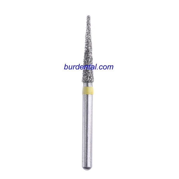 166-X016EF/TC-X11EF FG Long Needle head 1.6mm Yellow Extra Fine Diamond Bur FG Long