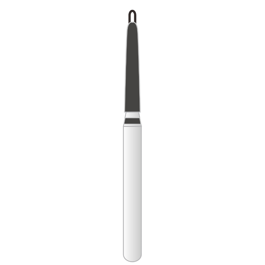 508T-021S FG Standard head 2.1mm Black Super Coarse Diamond Bur FG