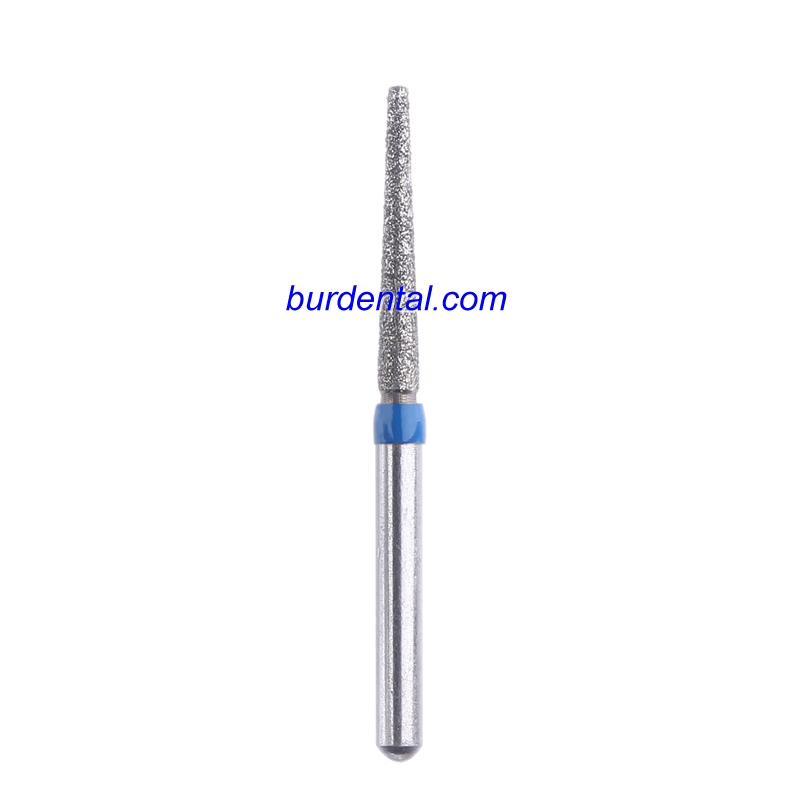 171-S016M/TF-S21 FG Short Flat Cone/Taper head 1.6mm Blue Medium Diamond Bur FG Short