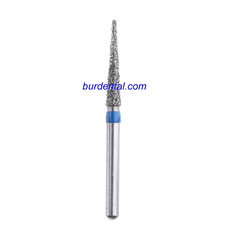 166-X016M Pointed Cone Diamond Bur FG Medium grit