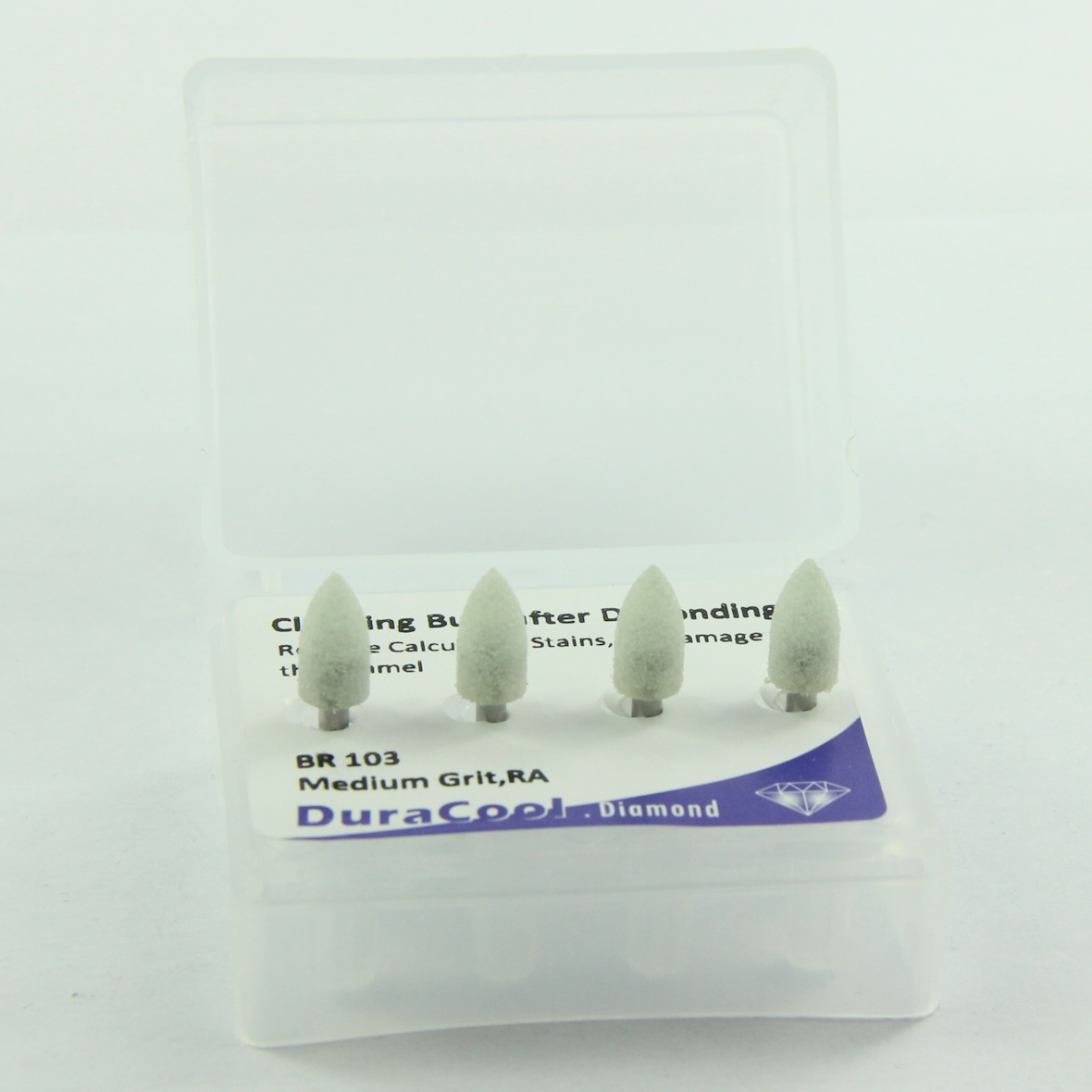 BR103 Bullet Medium Grit Deboning Bur for Orthodontic Finishing RA