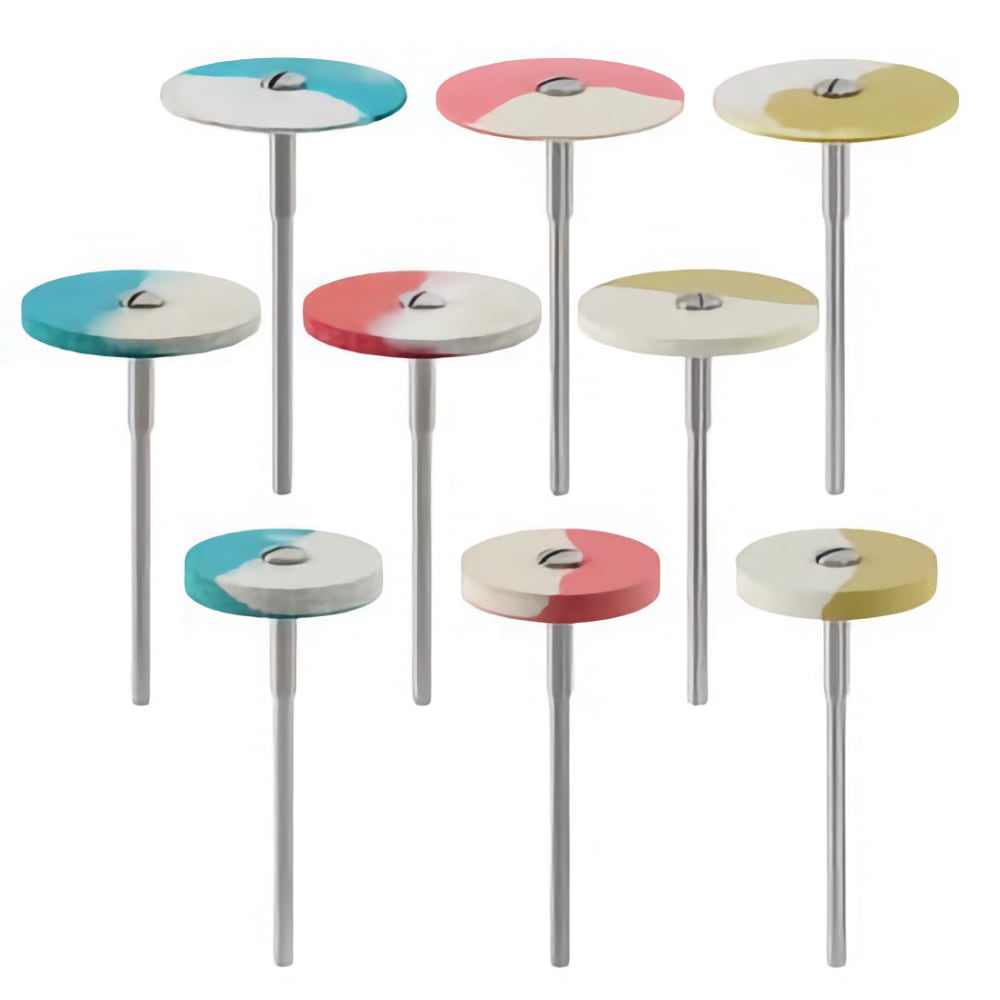 Diamond Rubber Polishing Wheels Disc Twin-Color Diamond Polishers For Any Ceramics For Dental Laboratories 