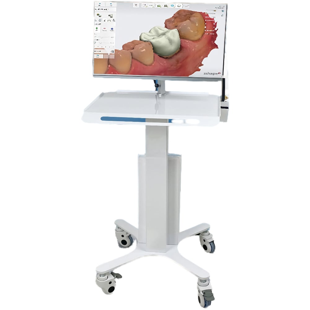 Dental  Lab UPS Intra-oral Scanner Mobile Cart with  Universal Oral Scanning Impression Computer