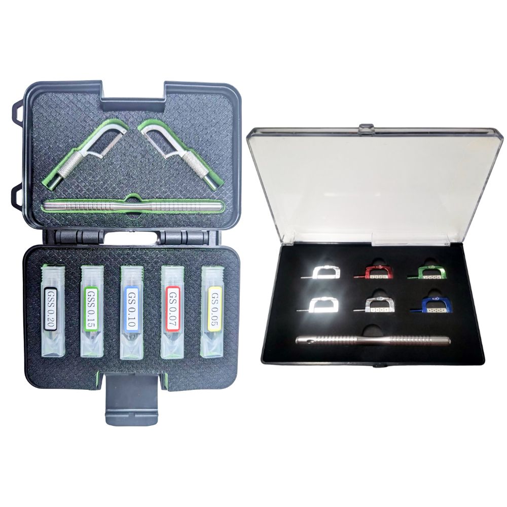 Dental Orthodontic IPR Kit Interproximal Enamel Reduction Almighty Set Manual DIY Polishing Strip Saw Kit
