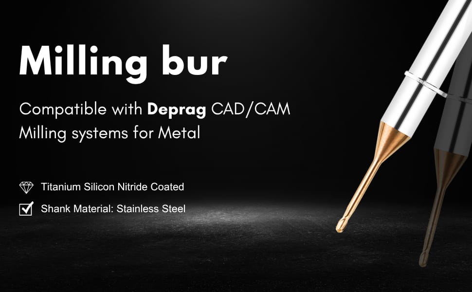 DEP-R30RC15D6TL50-Ball-Metal dental milling bur
