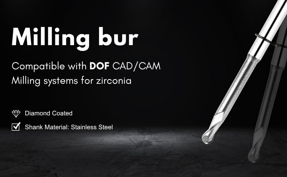 DOF-R20RC16D4TL40-Zir CAD/CAM milling bur description image