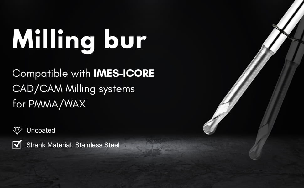 IC-R25RC20D3TL48-PMMA dental milling bur