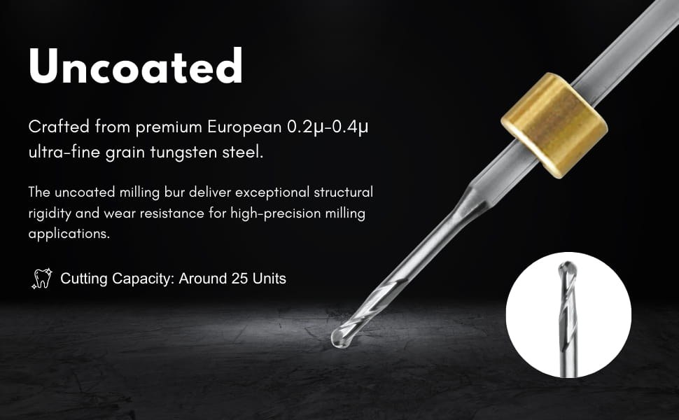 IV-R10RC10D6TL50-PMMA dental milling bur
