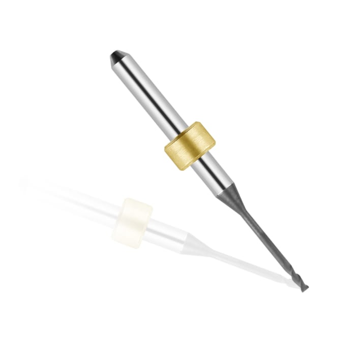 Ideal Compatible Zirconia DC Coated Milling Bur 1.5 mm