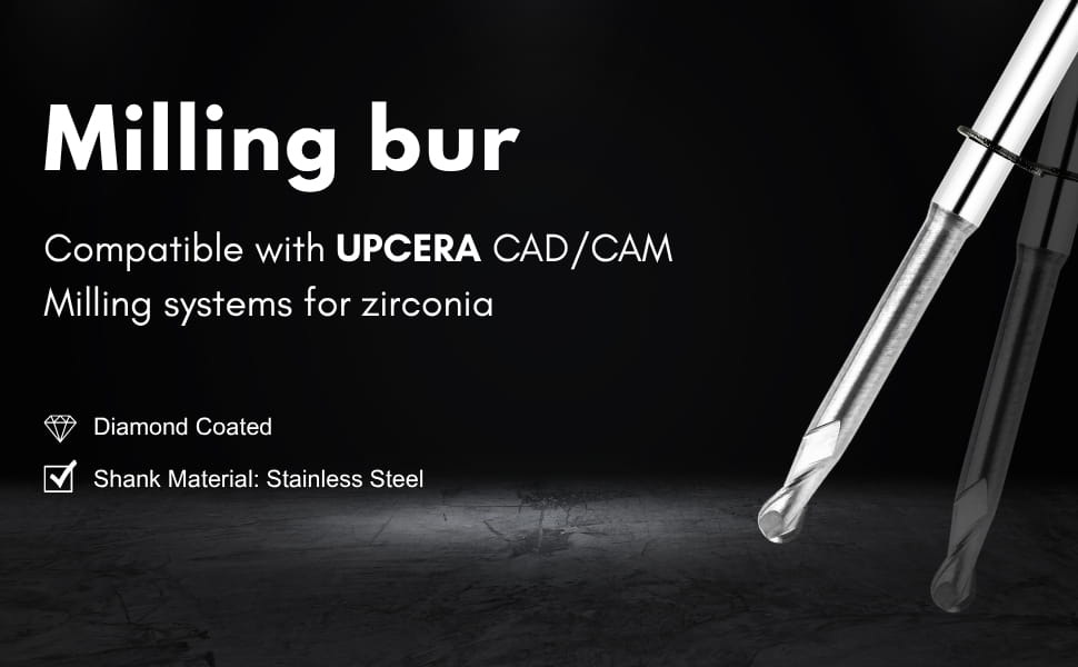 UCC-R10RC16D6TL50-DLC-Zir CAD/CAM milling bur description image 2