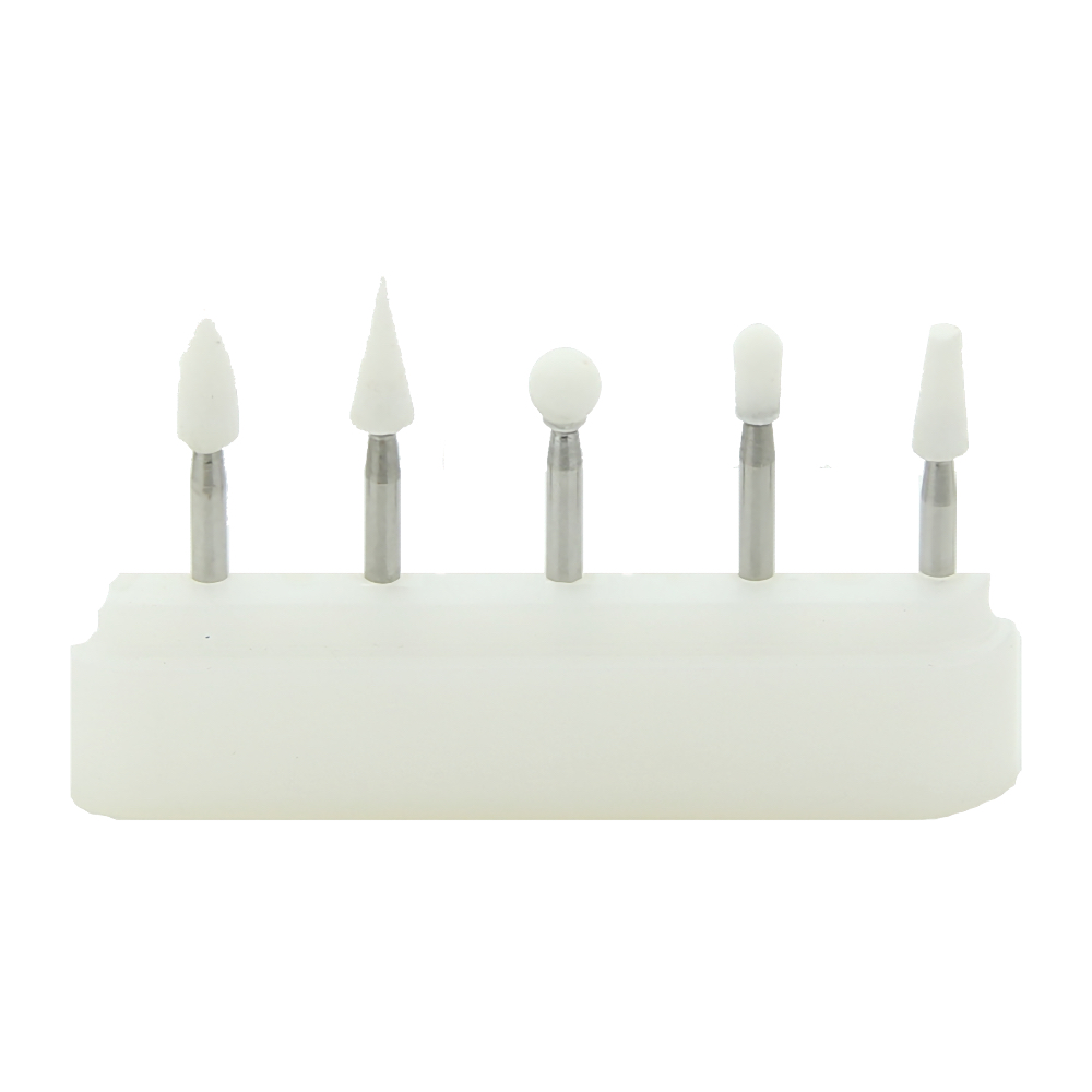 7109fw Fg White Stone Burs, To Finish Composite