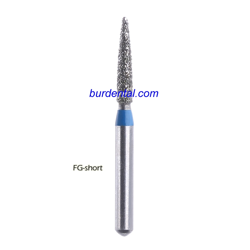 165-S014M Pointed Cone Diamond Bur FG Medium grit