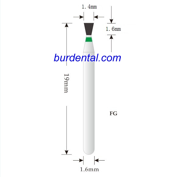 010-016C Inverted Cone Diamond Bur FG Coarse grit