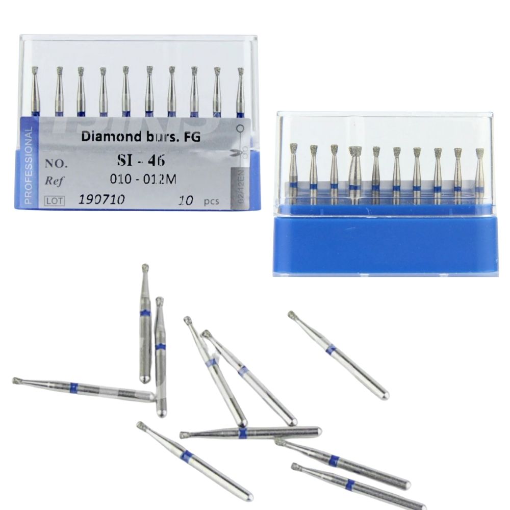 010-012M Inverted Cone Diamond Bur FG Medium grit