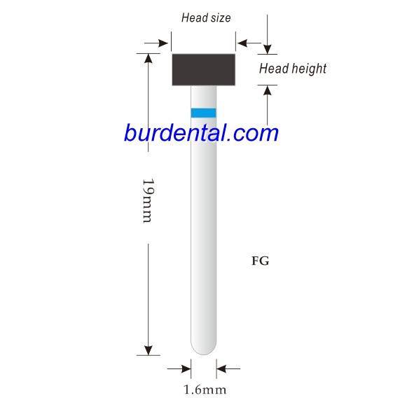 042-050M Wheel Diamond Bur FG Medium grit
