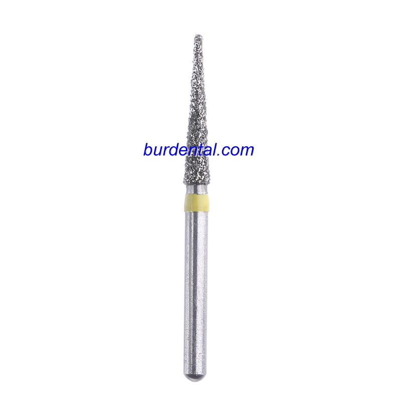 166-016ef/tc-11ef Fg Standard Needle Head 1.6mm Yellow Extra Fine Diamond  Bur Fg