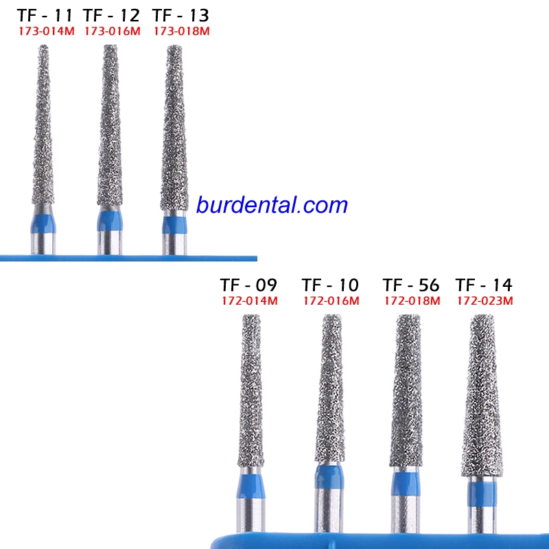 169-011 Flat End Taper Diamond Bur FG Medium grit