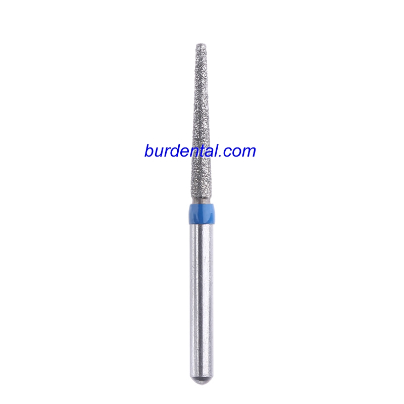 172-016M/TF-10 FG Standard Flat Cone/Taper head 1.6mm Blue Medium Diamond Bur FG