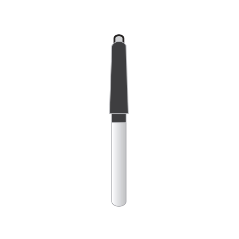 198C-016S FG Standard head 1.6mm Black Super Coarse Diamond Bur FG