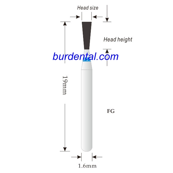 225-018M Inverted Cone Diamond Bur FG Medium grit