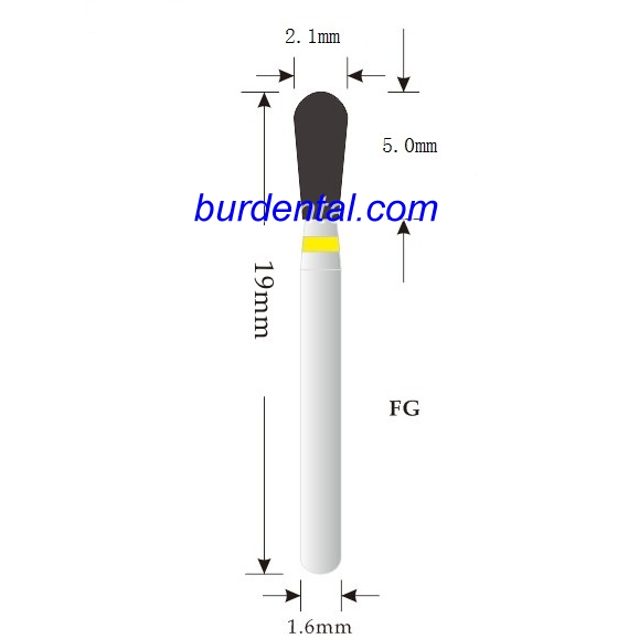237-018EF Pear Diamond Bur FG Extra-fine grit