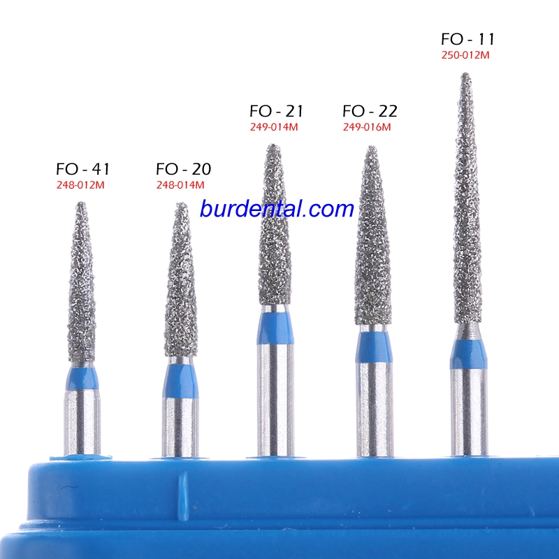 248S-012M Flame Diamond Bur FG Medium grit