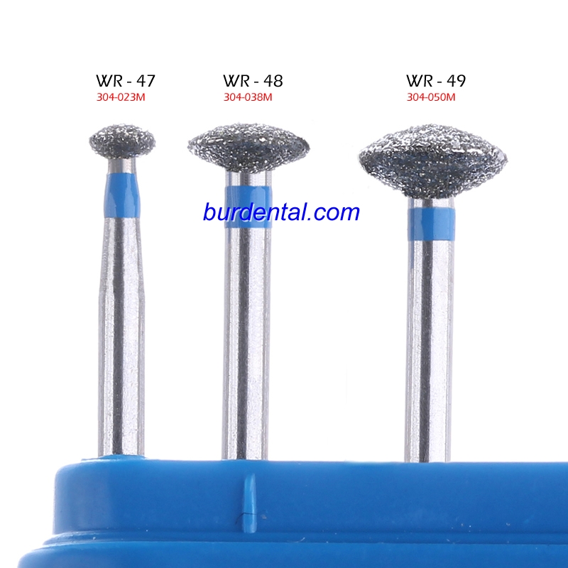 304-023M Lenticular Diamond Bur FG Medium grit